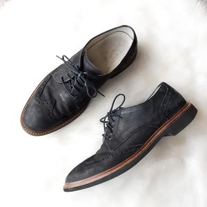 Cole Haan | Wingtip Oxford in Black Suede